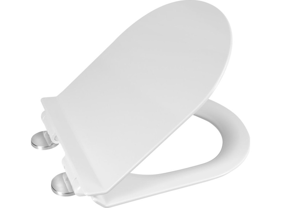 Aqualine CARLO WC sedátko, SLIM, Soft Close, Easy Take, bílá PRX.101.855
