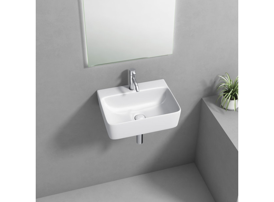 Aqualine MERCY keramické umývátko 40x30cm, bílá NP422