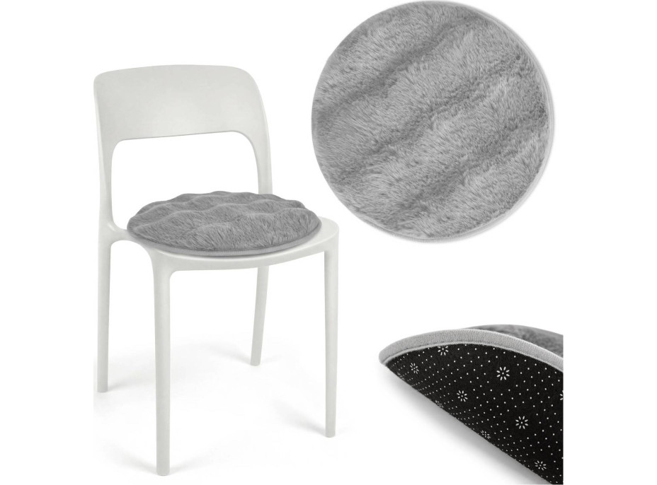 Podsedák na židli FURRE Eco Rabbit - 36 cm - šedý