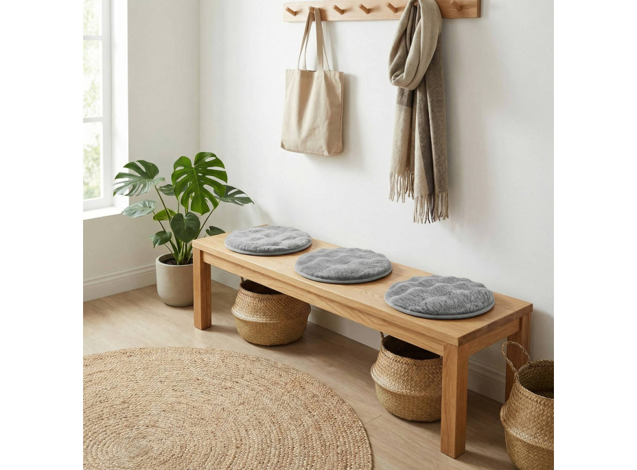 Podsedák na židli FURRE Eco Rabbit - 36 cm - šedý