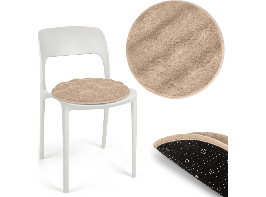 Podsedák na židli FURRE Eco Rabbit - 36 cm - béžový