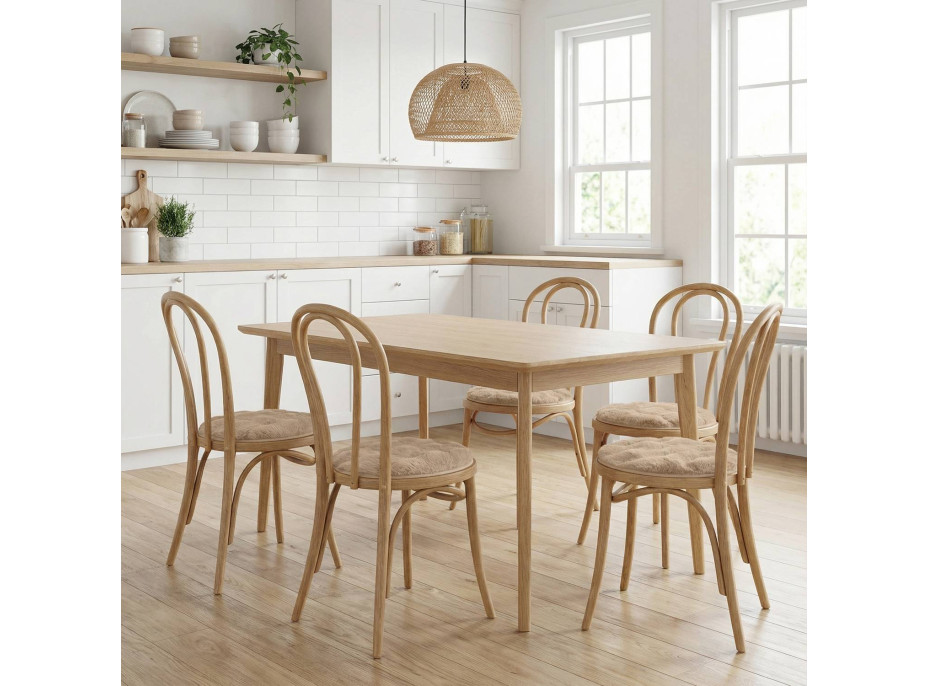 Podsedák na židli FURRE Eco Rabbit - 36 cm - béžový