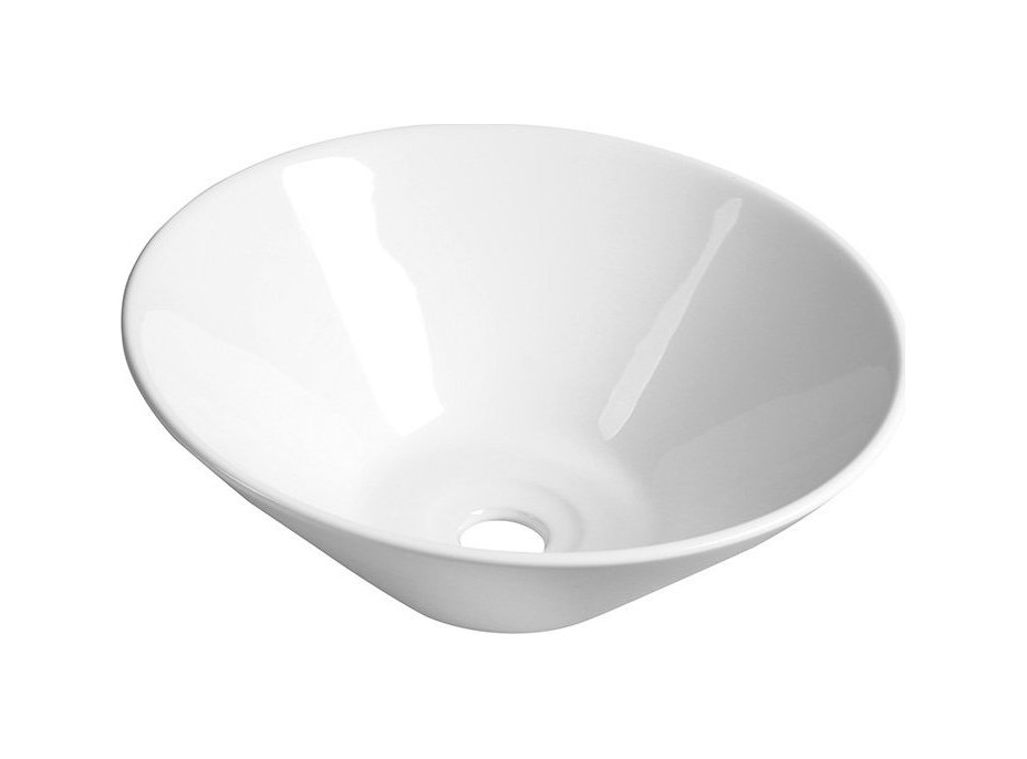 Aqualine COMILLAS keramické umyvadlo na desku, 42x15 cm, bílá BH7012