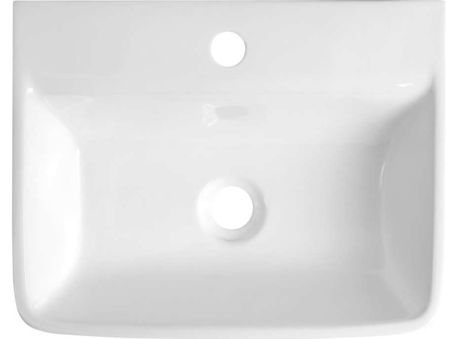 Aqualine REEMA keramické umyvadlo 45x35cm, bílá NP440