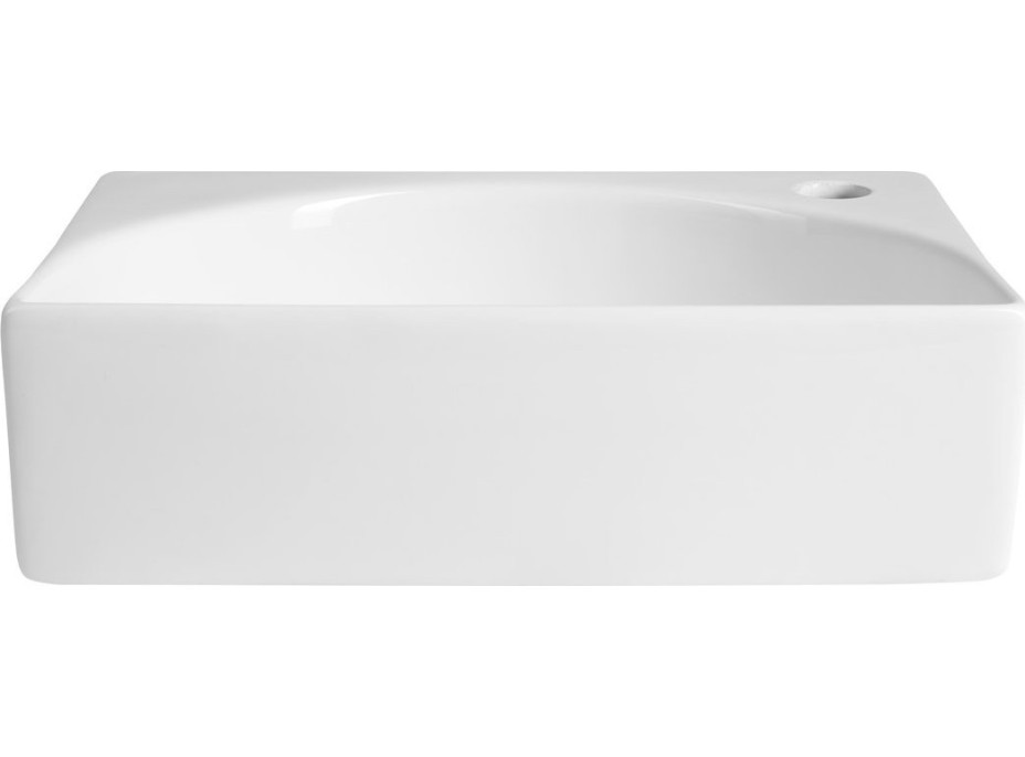 Aqualine RUBIC keramické umývátko 34x25cm, bílá NP452