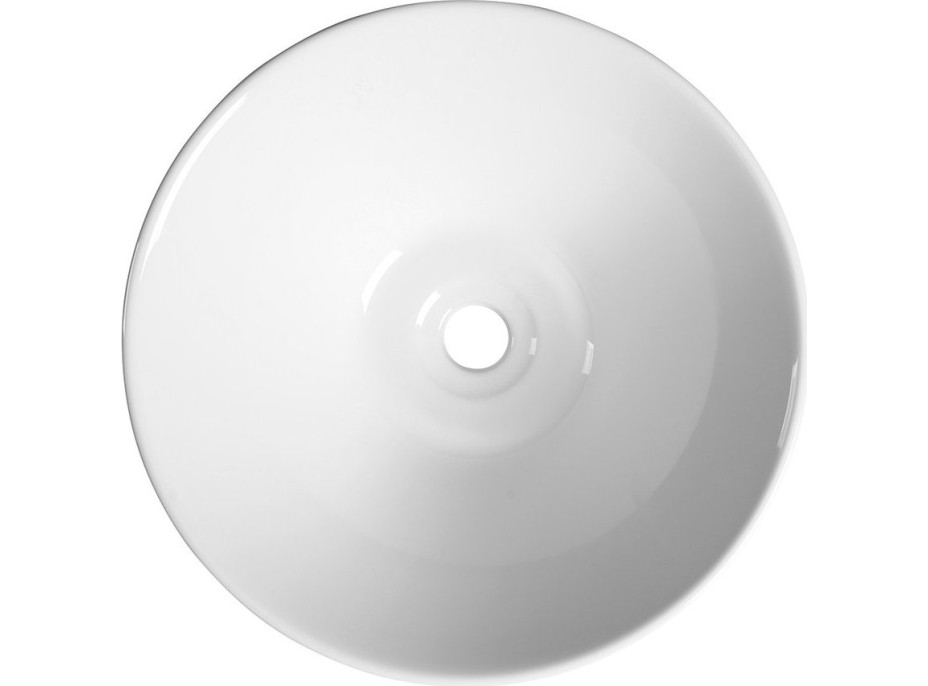 Aqualine COMILLAS keramické umyvadlo na desku, 42x15 cm, bílá BH7012