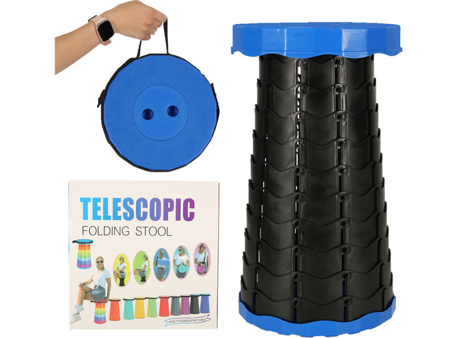 Skládací kempingová stolička - modrá