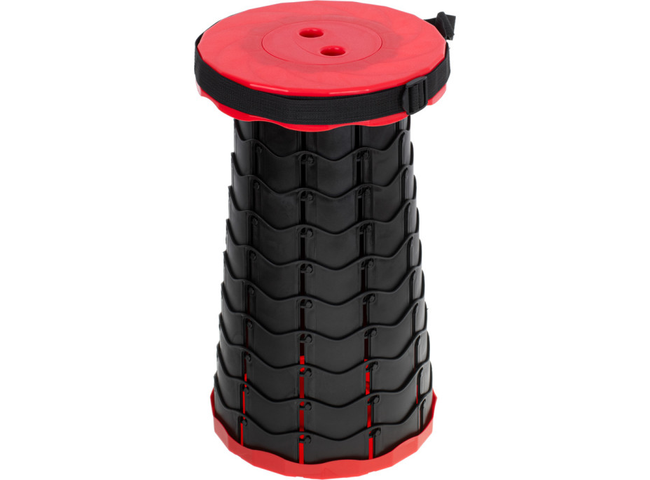 Skládací kempingová stolička - červená