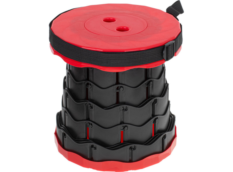 Skládací kempingová stolička - červená