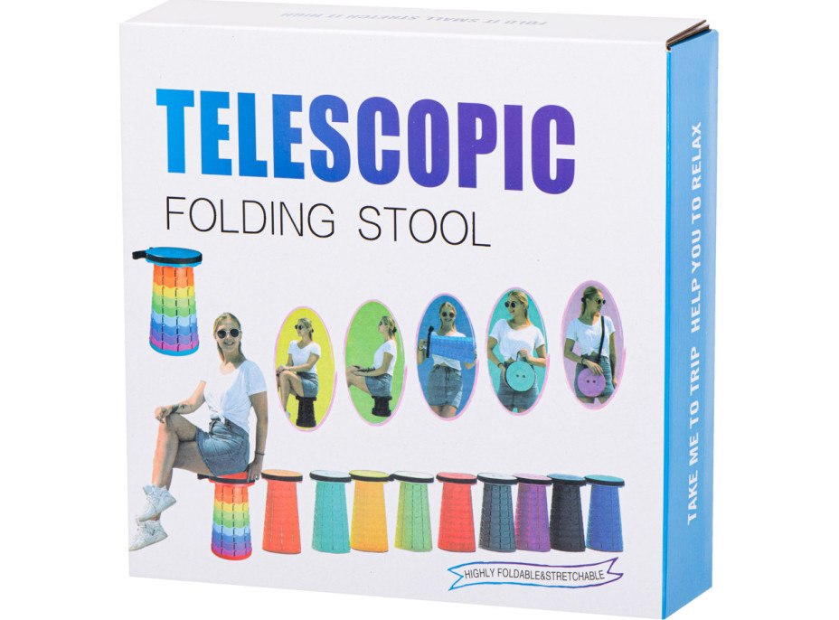 Skládací kempingová stolička - červená