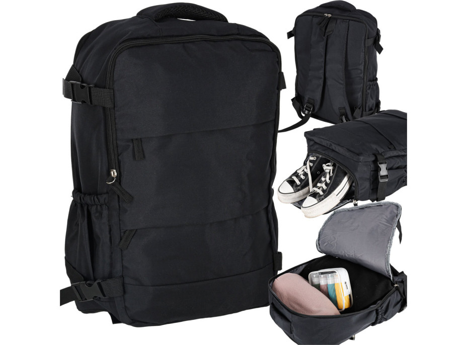 Cestovní batoh 45x30 cm - černý