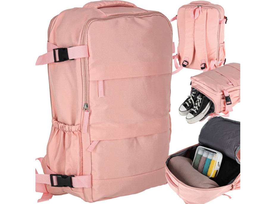 Cestovní batoh 45x30 cm - růžový