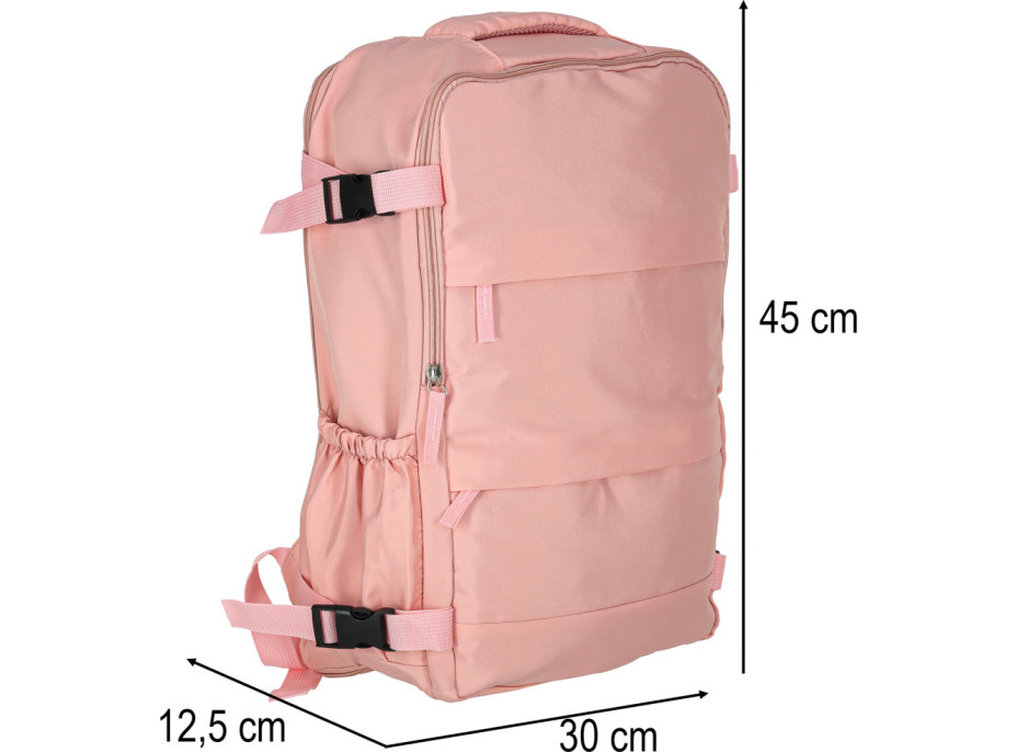 Cestovní batoh 45x30 cm - růžový