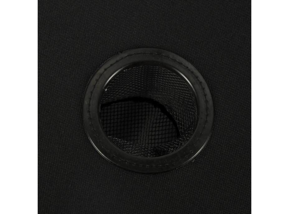 Cestovní skládací stolek 72 cm s krytem - černý