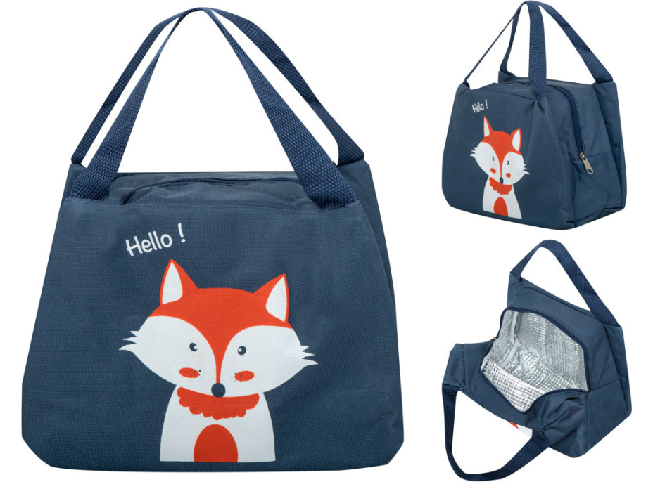 Termoizolační taška na jídlo - tmavě modrá - Liška