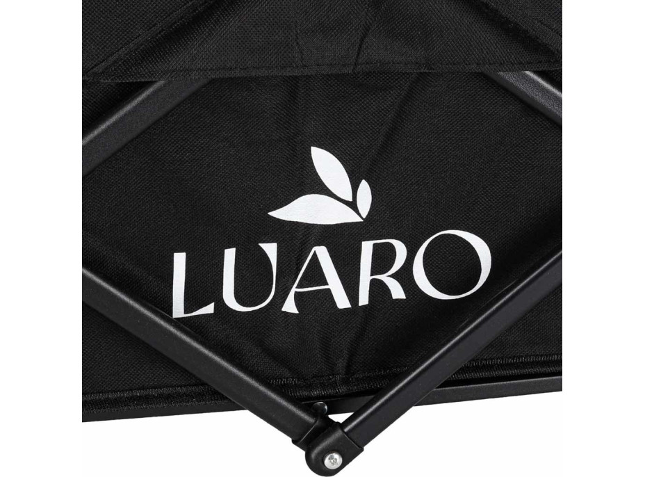 Skládací plážový přepravní vozík LUARO - černý