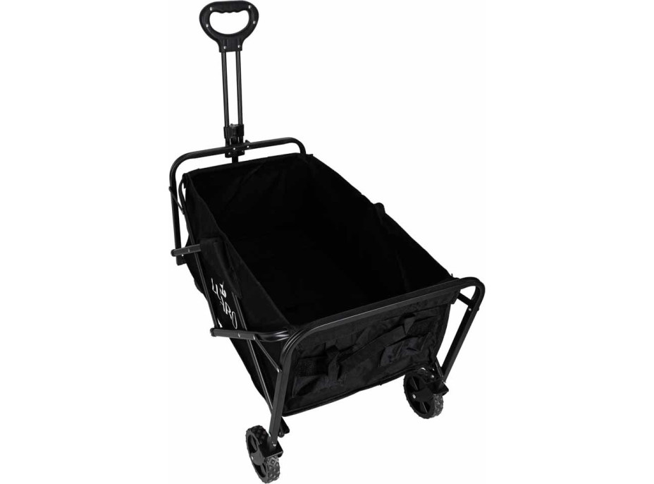 Skládací plážový přepravní vozík LUARO - černý