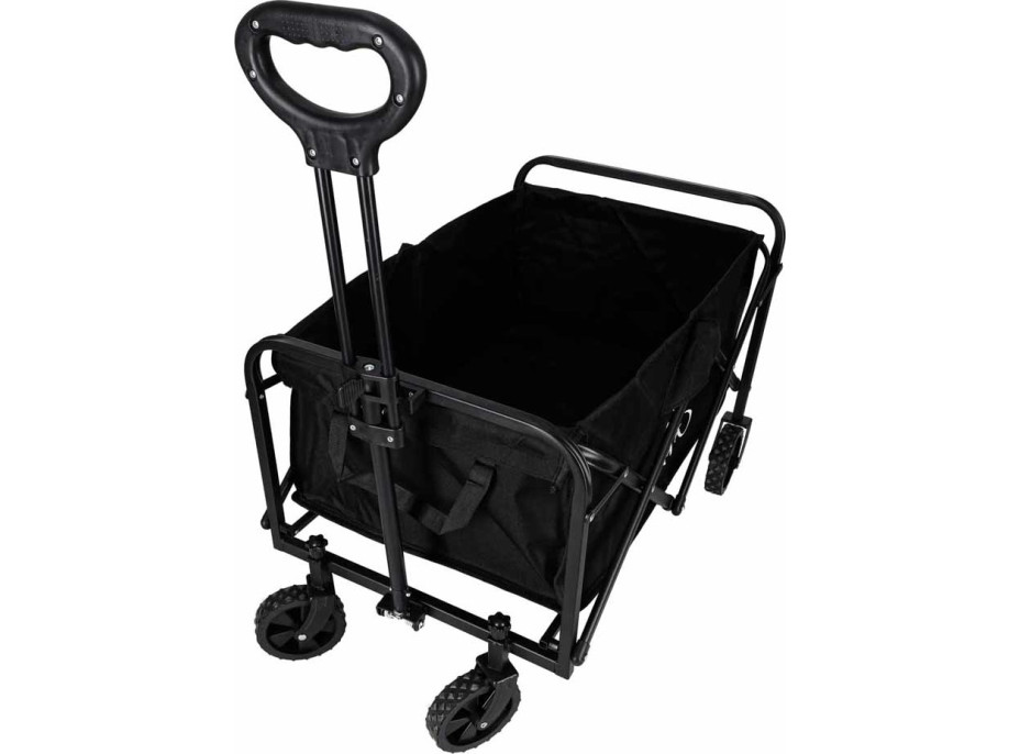 Skládací plážový přepravní vozík LUARO - černý