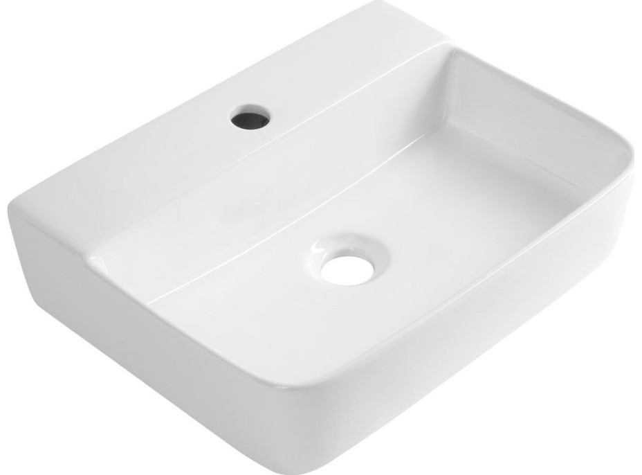 Aqualine CRISTY keramické umyvadlo 45x34cm, bílá NP381