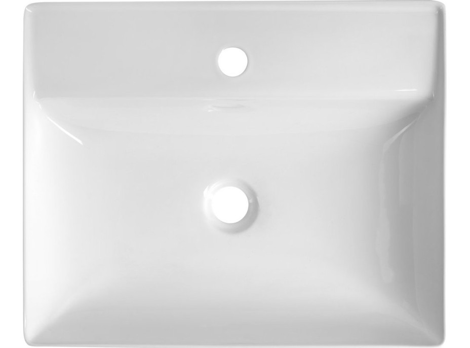 Aqualine CALLIS keramické umyvadlo na desku 52x42cm, bílá NP372