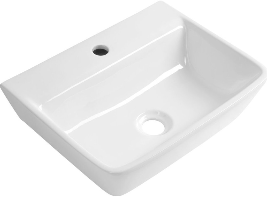 Aqualine REEMA keramické umyvadlo 45x35cm, bílá NP440
