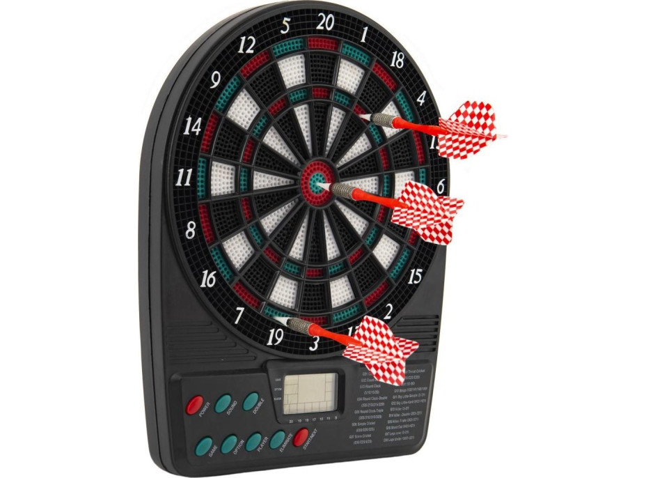 TEDDIES Elektronický terč se šipkami 26 cm