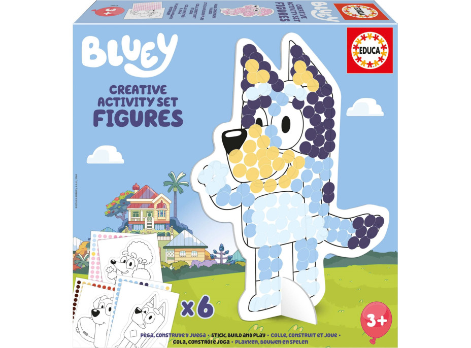 EDUCA Kreativní sada s šablonami Bluey