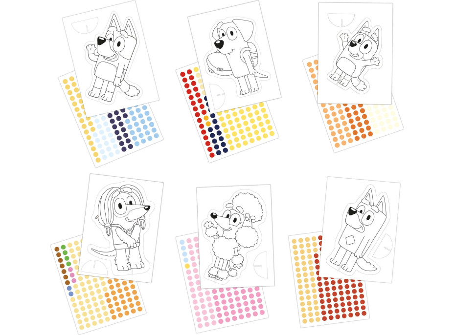 EDUCA Kreativní sada s šablonami Bluey