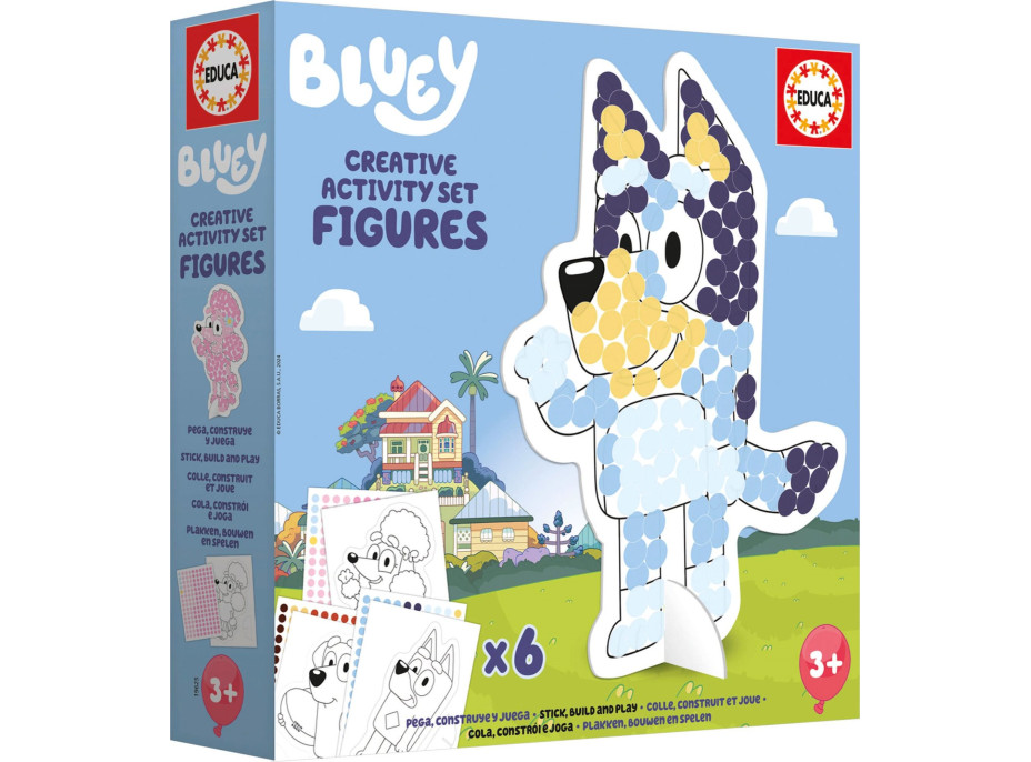 EDUCA Kreativní sada s šablonami Bluey
