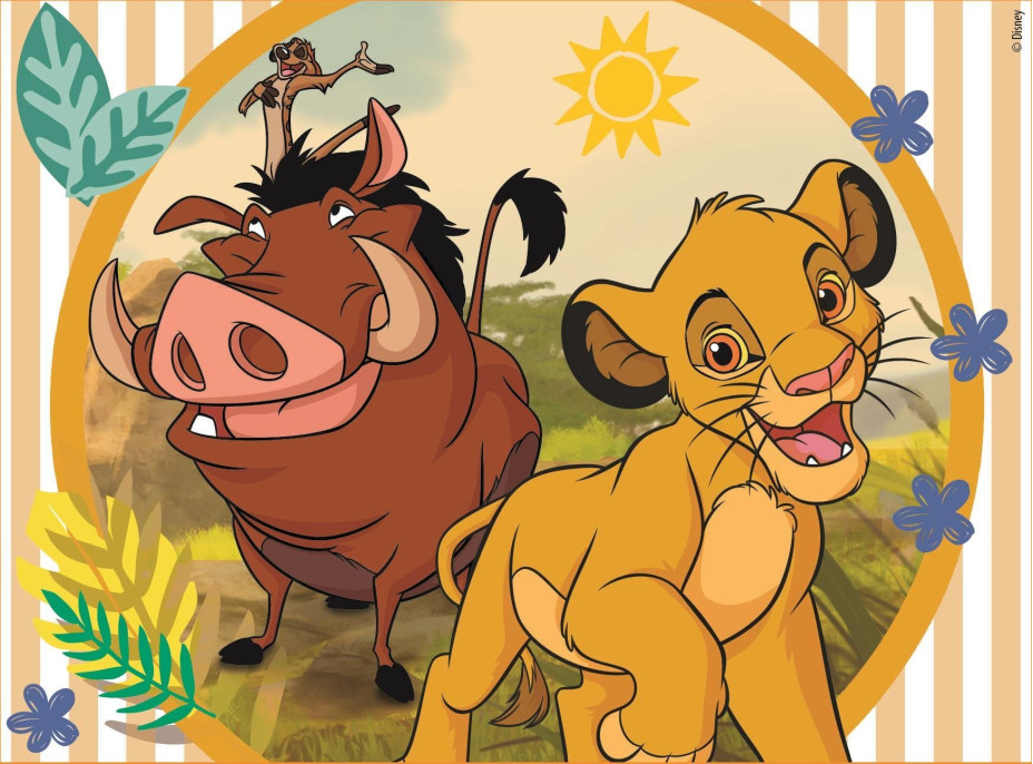 CLEMENTONI Obrázkové kostky Disney klasické pohádky, 12 kostek