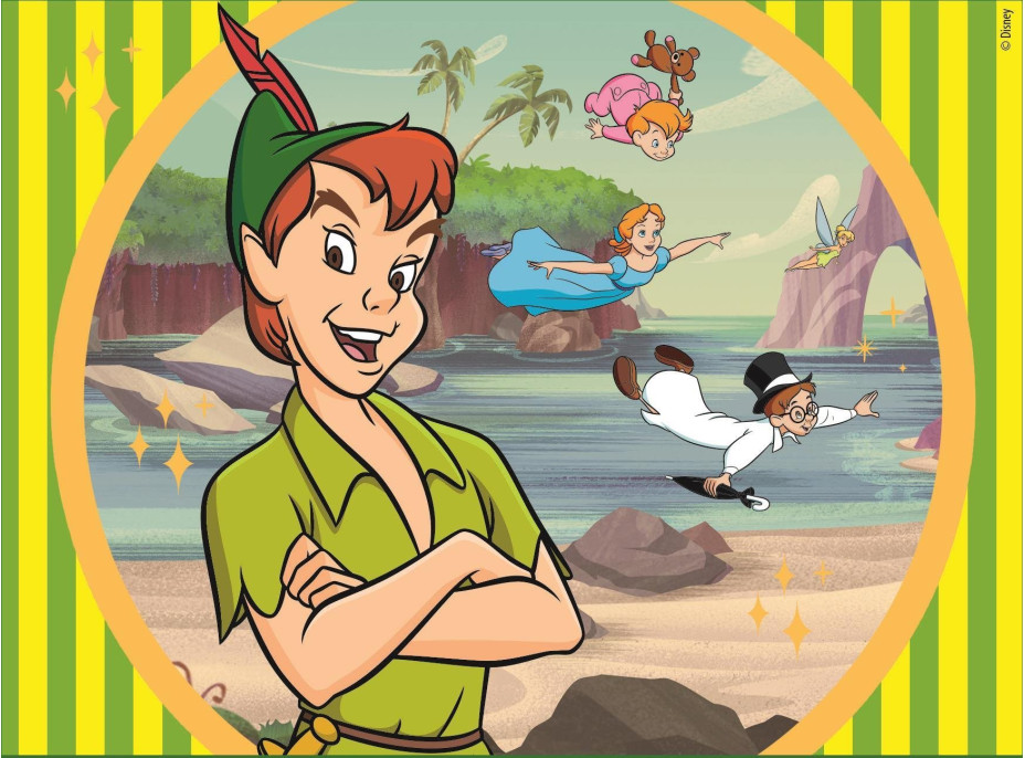 CLEMENTONI Obrázkové kostky Disney klasické pohádky, 12 kostek