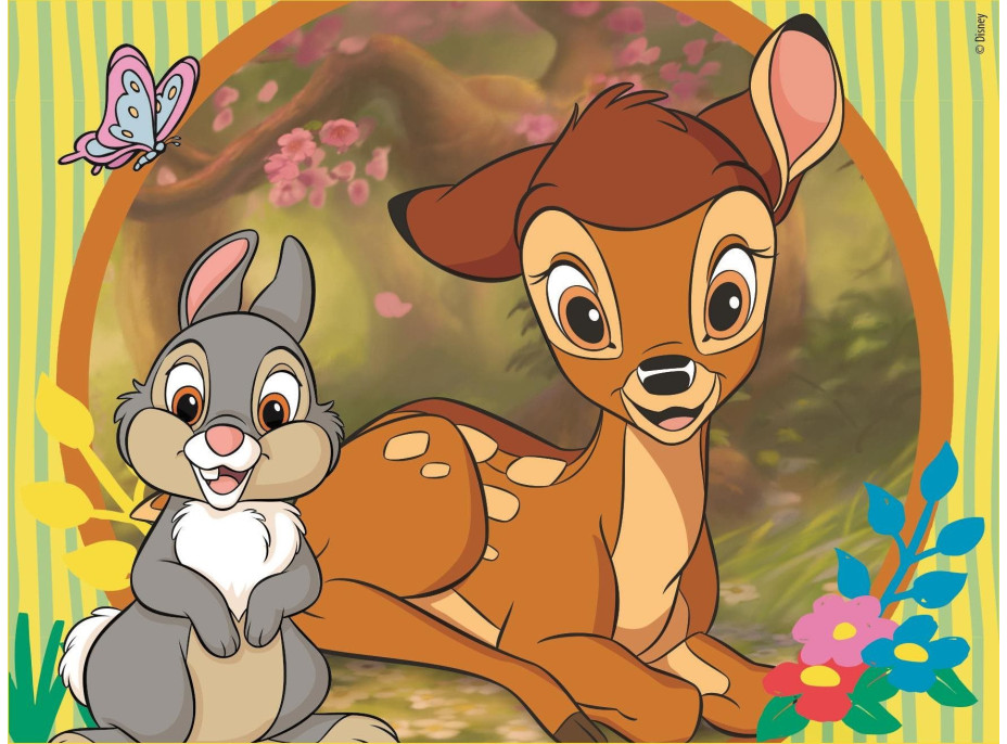 CLEMENTONI Obrázkové kostky Disney klasické pohádky, 12 kostek