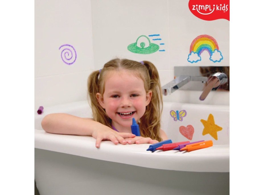 ZIMPLI KIDS Pastelky do vany 6ks