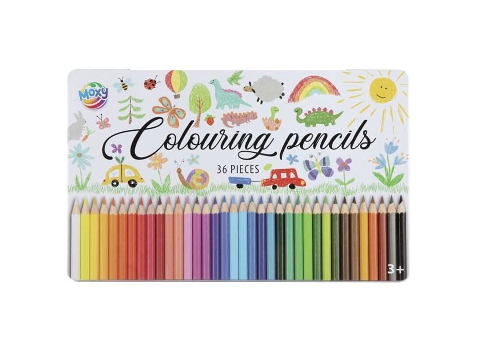 MOXY Pastelky v plechové krabičce 36 ks