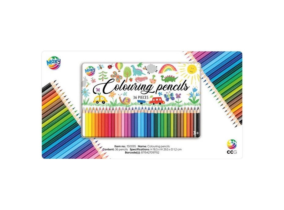 MOXY Pastelky v plechové krabičce 36 ks