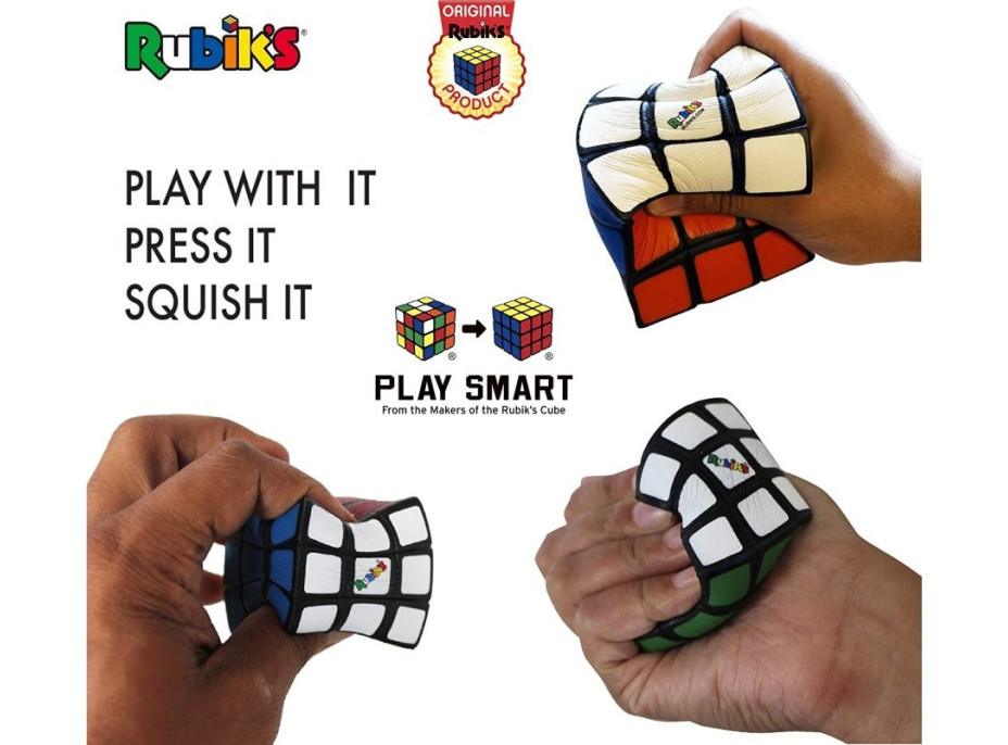 RUBIK'S Mačkací pěnová Rubikova kostka