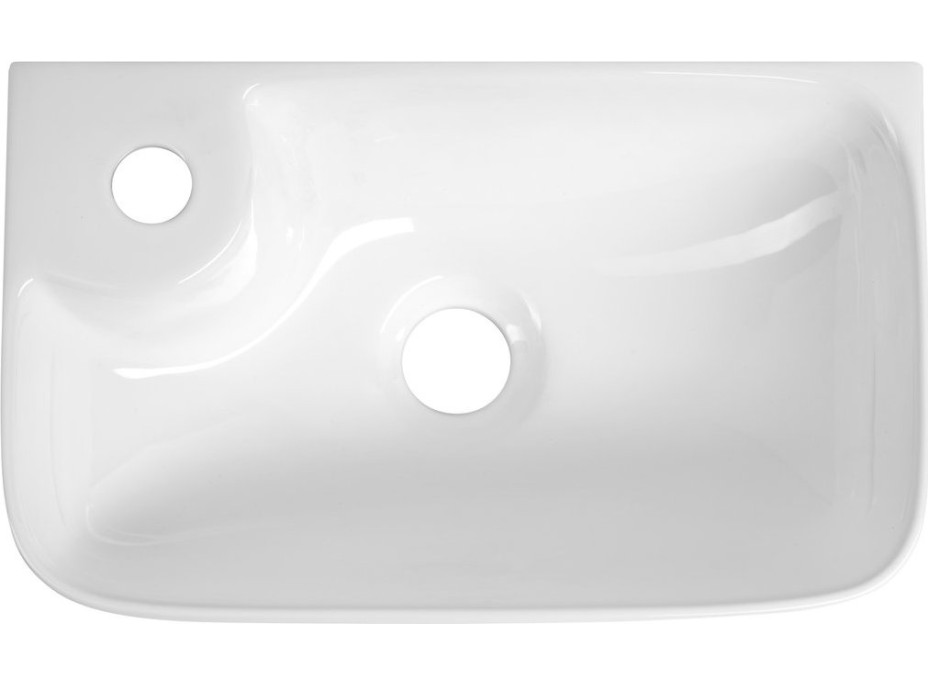 Aqualine BELLE keramické umývátko 36x22cm, bílá NP365