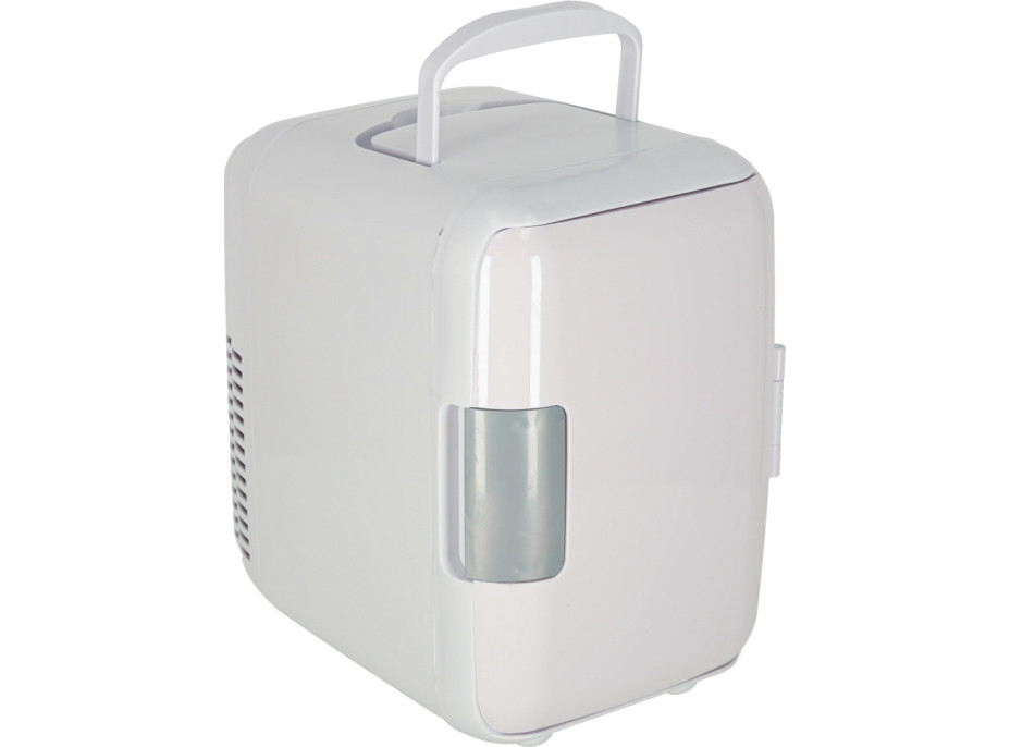 Cestovní elektrická mini chladnička do auta 2v1 4L - bílá