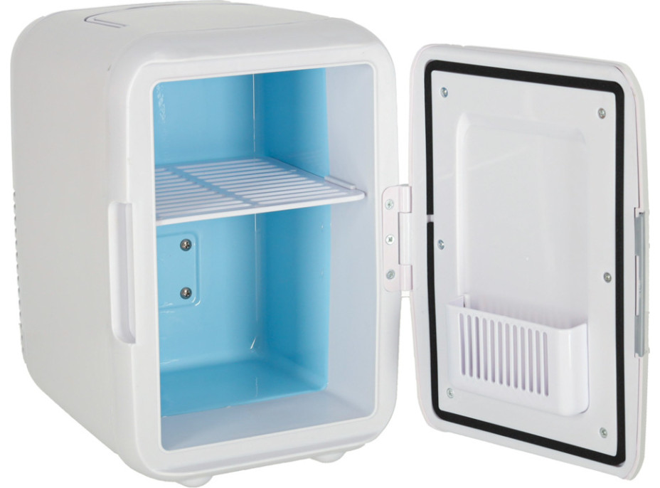 Cestovní elektrická mini chladnička do auta 2v1 4L - bílá