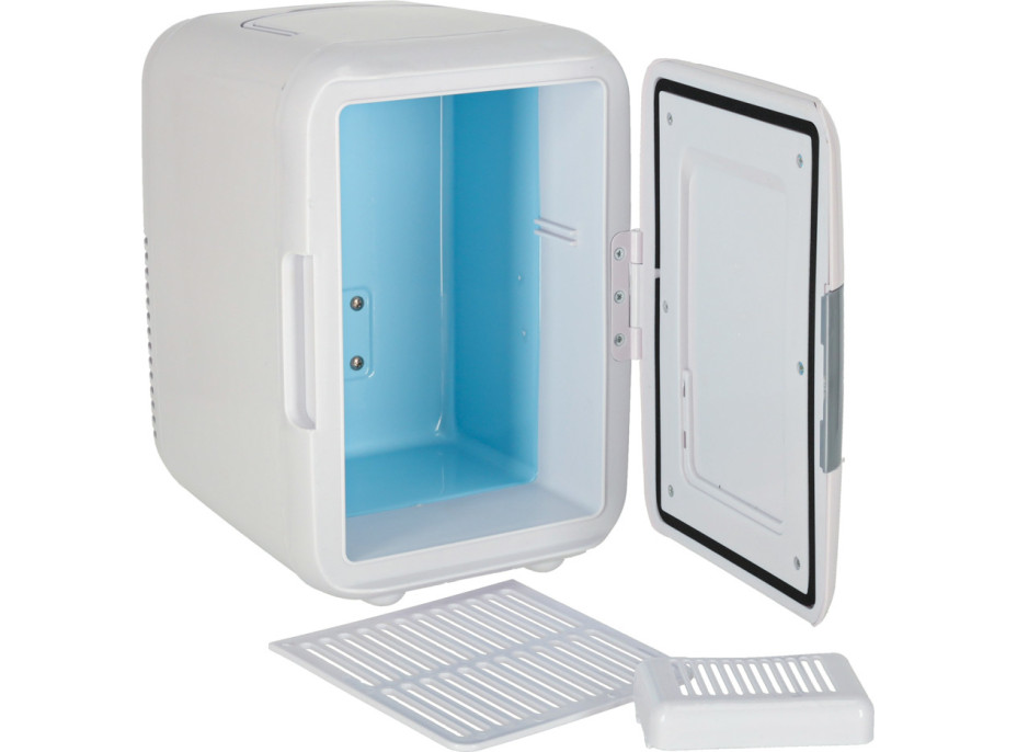 Cestovní elektrická mini chladnička do auta 2v1 4L - bílá