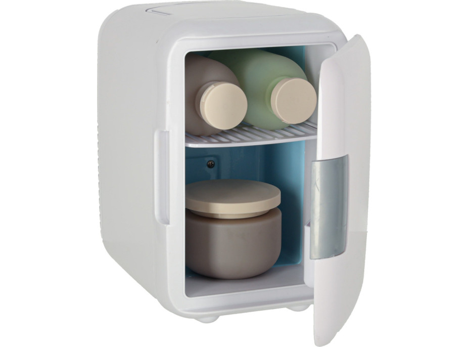 Cestovní elektrická mini chladnička do auta 2v1 4L - bílá