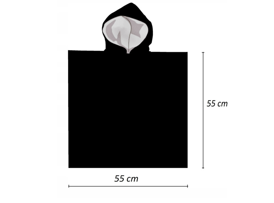 Dětská bavlněná osuška s kapucí TLAPKOVÁ PATROLA - růžová - 55x110 cm