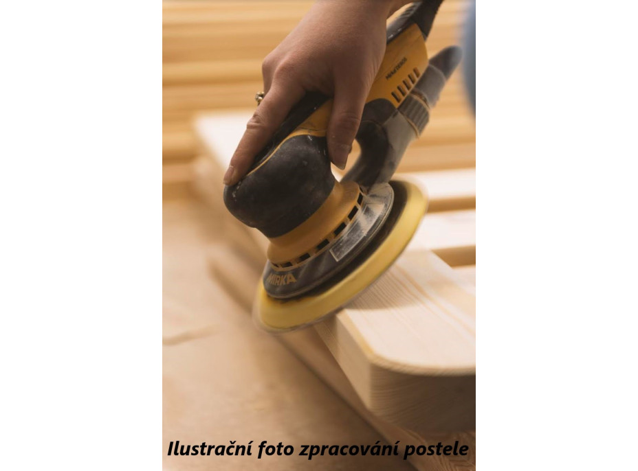 Dětská Montessori postel z masivu borovice FERDA - 200x90 cm - PŘÍRODNÍ BOROVICE