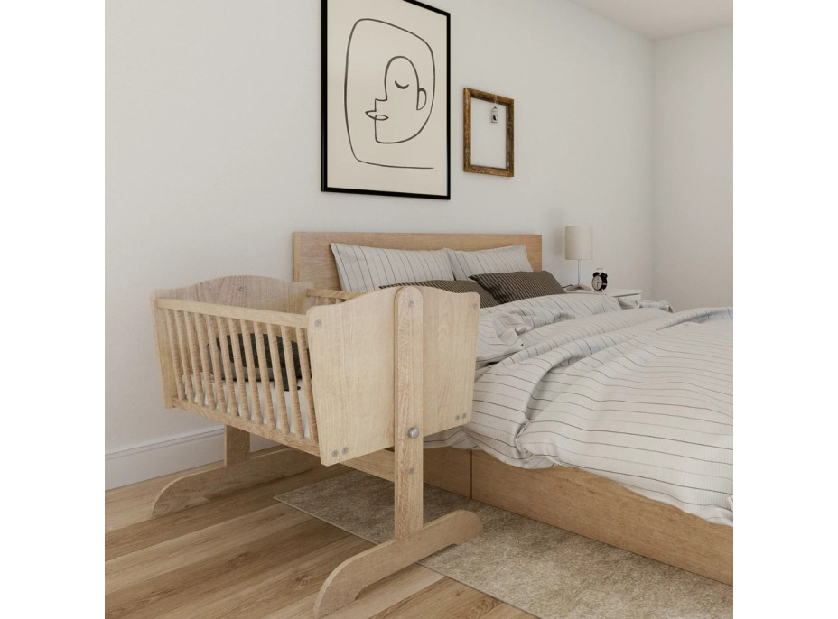 Dětská kolébka SWEET DREAM 90x40 cm - PŘÍRODNÍ BOROVICE