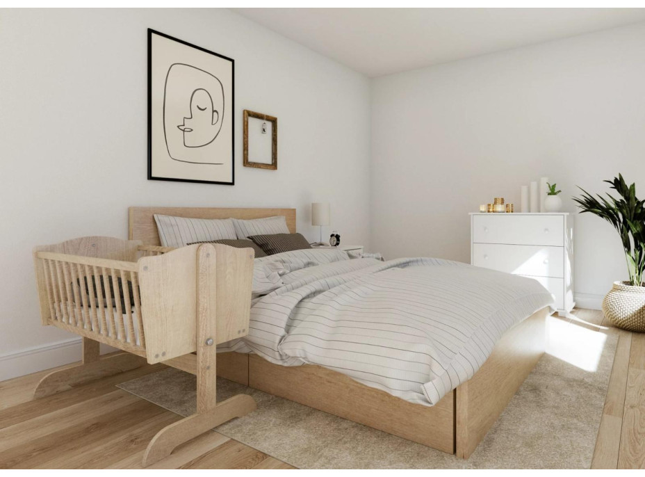 Dětská kolébka SWEET DREAM 90x40 cm - PŘÍRODNÍ BOROVICE