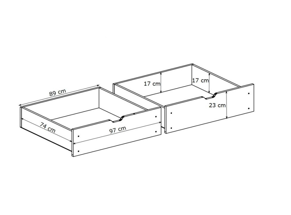 Dětská postel z masivu borovice MARTIN - 200x90 cm - bílá