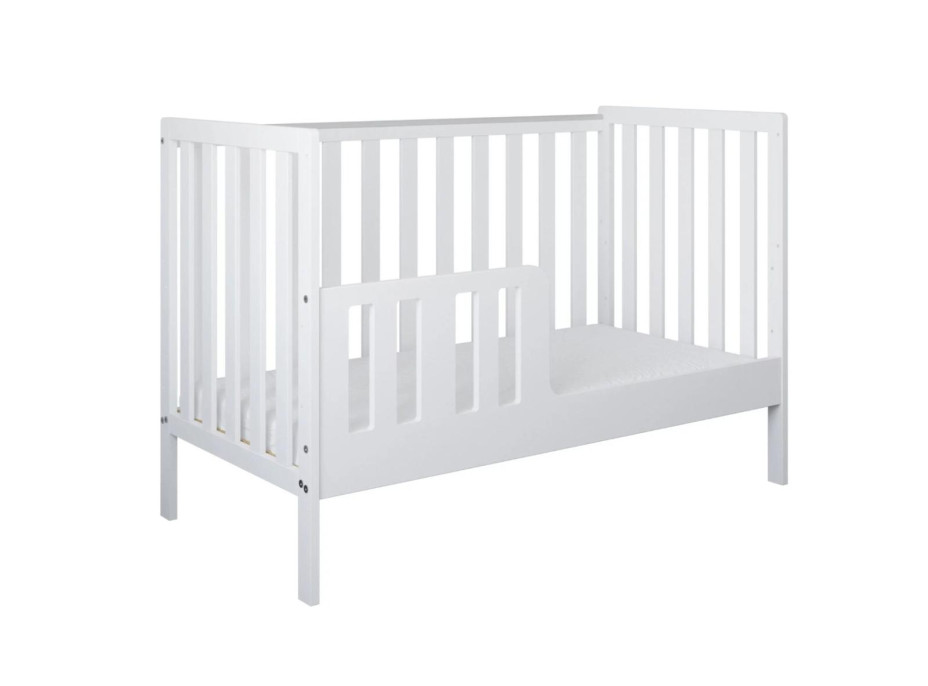 Dětská postýlka se šuplíkem LITTLE BAMBI 120x60 cm - BÍLÁ