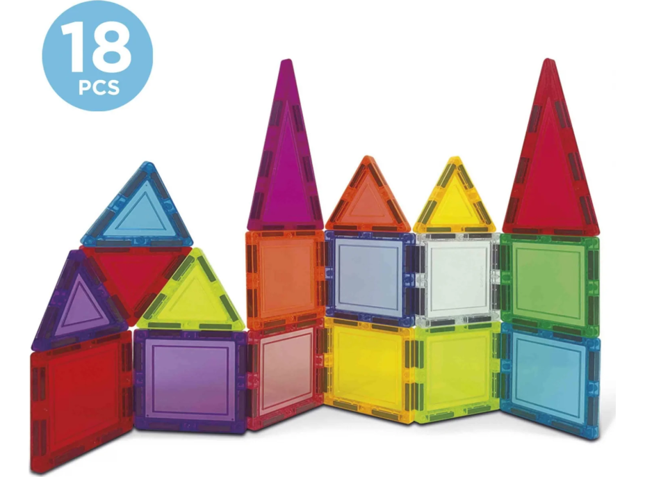 EDUCA Magnetická stavebnice Magnetics v pouzdře 18 dílků