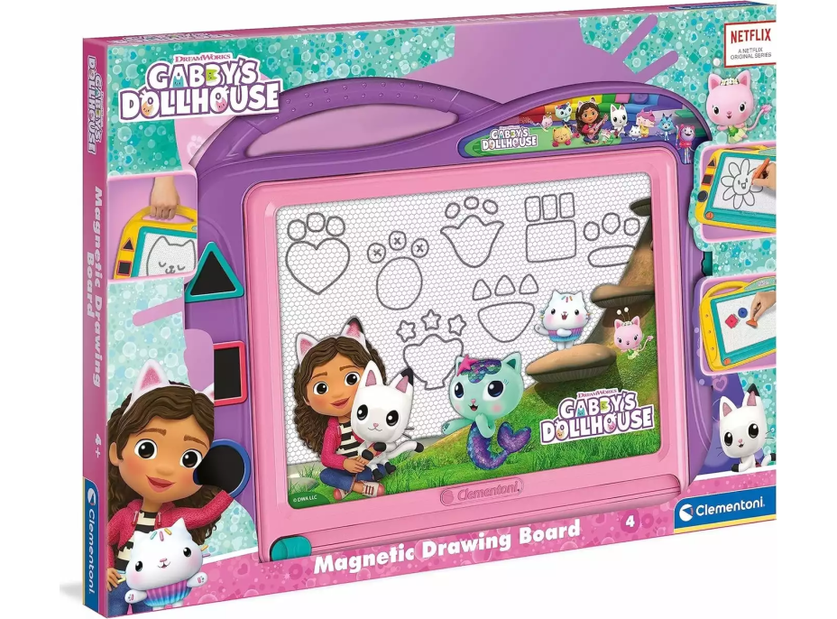 CLEMENTONI Magnetická tabule Gábinin kouzelný domek