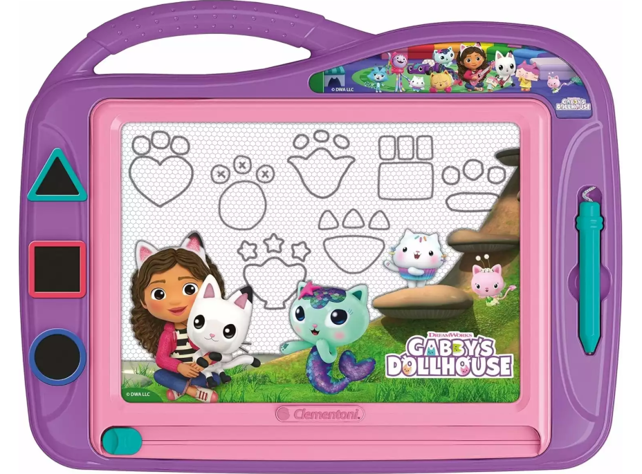 CLEMENTONI Magnetická tabule Gábinin kouzelný domek